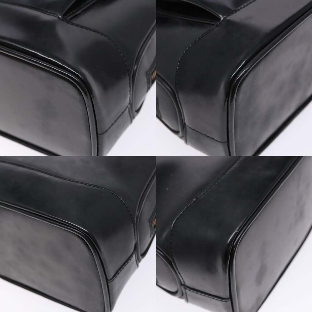 GUCCI Shoulder Bag Leather Black Gold 001 3444 001 3444 - Picture 10 of 13